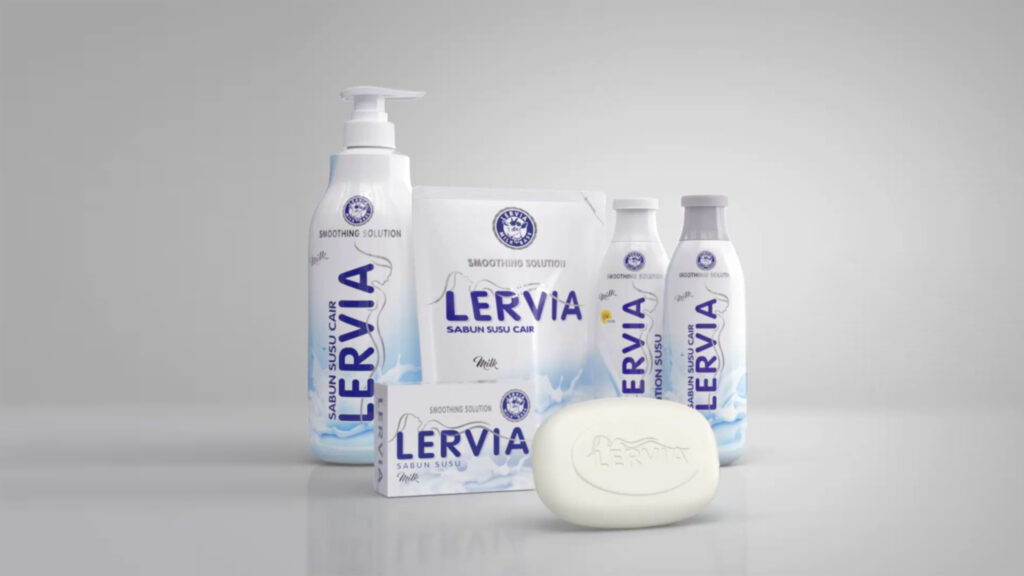 Lervia Sabun Susu Kambing dan Lervia Lotion Susu Kambing